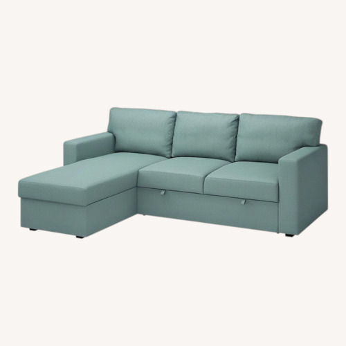 Used IKEA BÅRSLÖV Blue Sleeper Sofa for sale on AptDeco