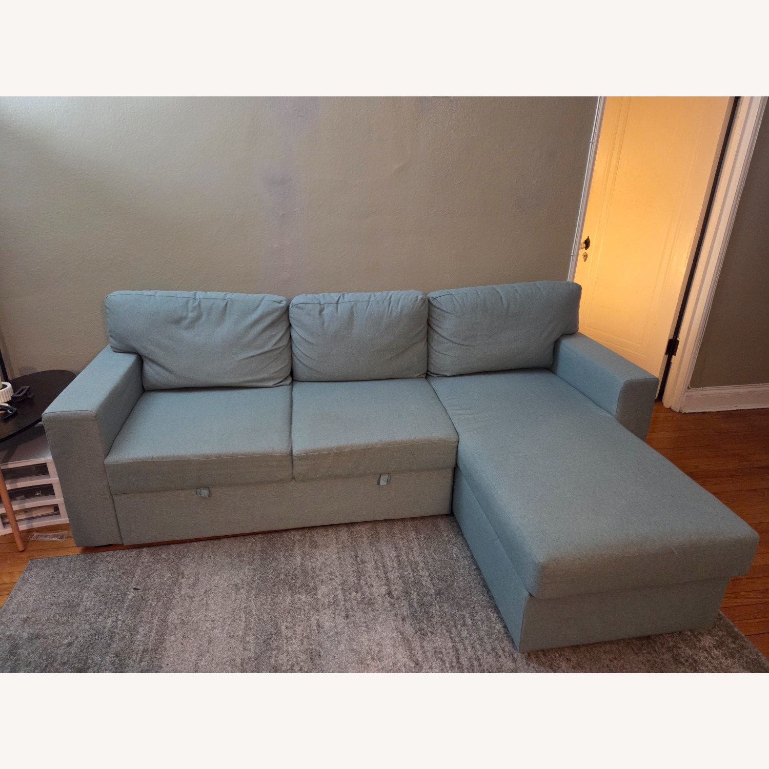 IKEA BÅRSLÖV Blue Sleeper Sofa - image-1