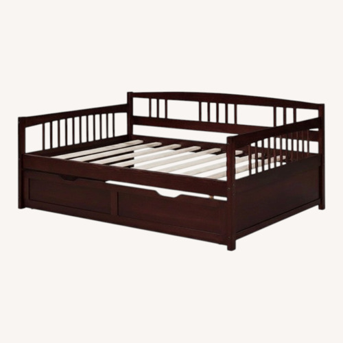 Used Dorel Home Products Dark Brown Wood Daybed for sale on AptDeco