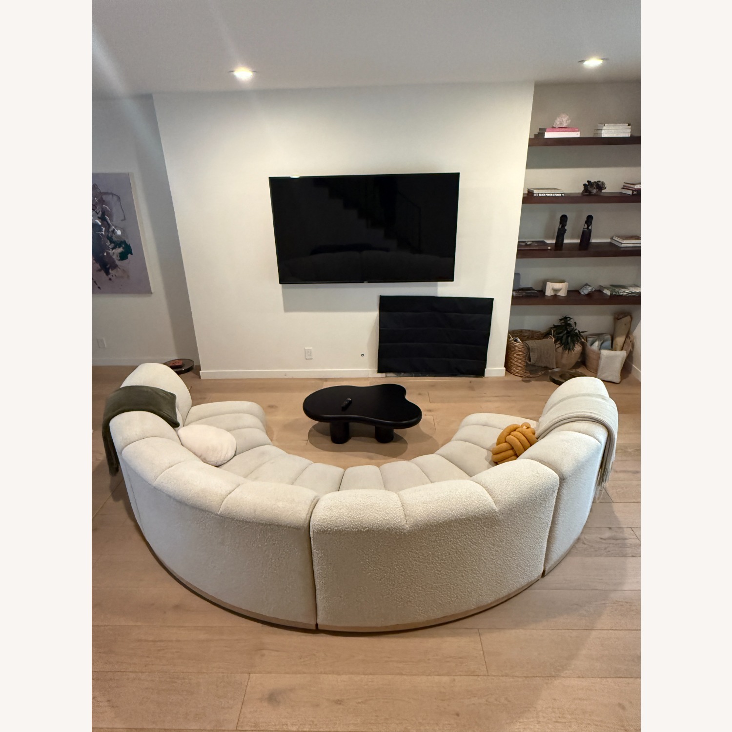 Casterly Marlow Performance Bouclé Curve Sofa - image-5