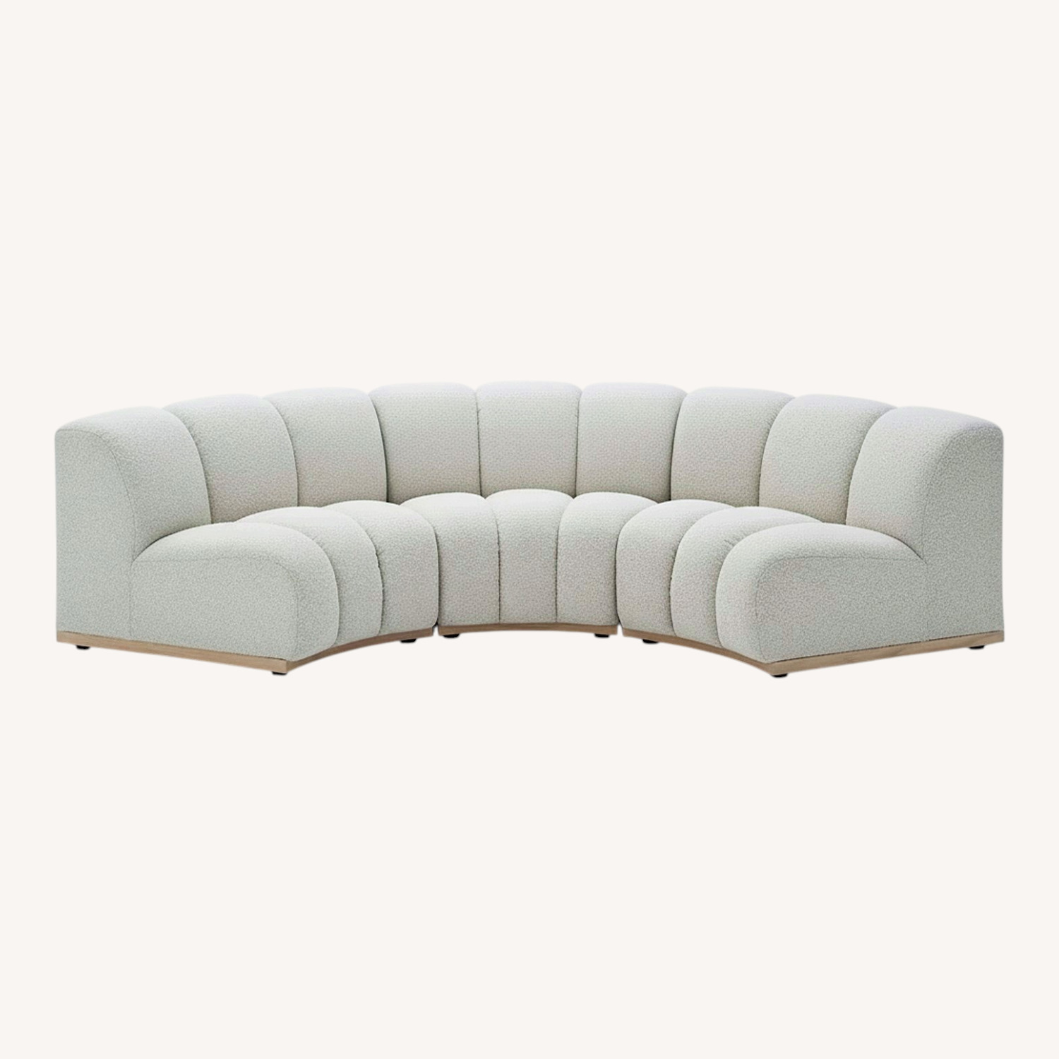 Casterly Marlow Performance Bouclé Curve Sofa - image-0
