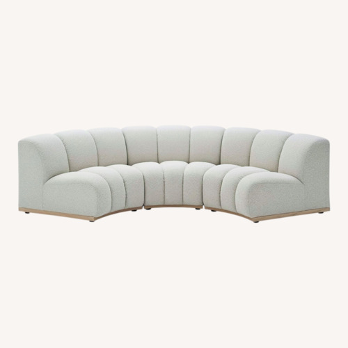 Used Casterly Marlow Performance Bouclé Curve Sofa for sale on AptDeco