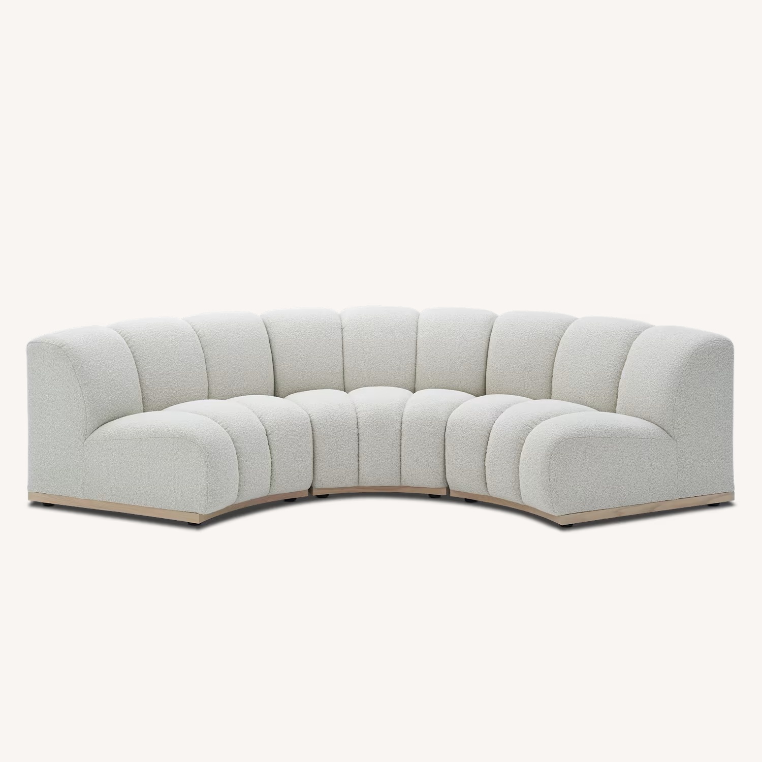Casterly Marlow Performance Bouclé Curve Sofa - image-7