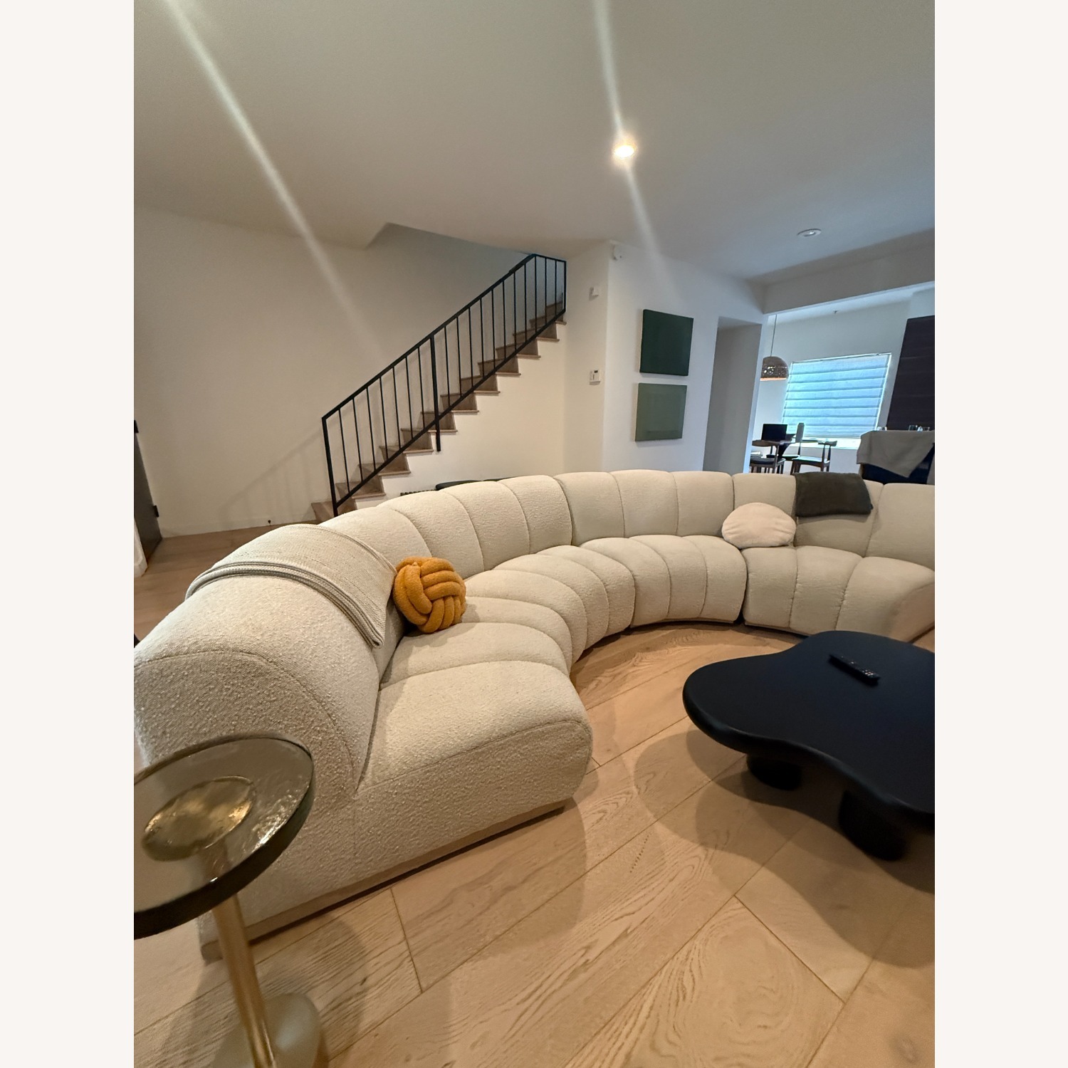 Casterly Marlow Performance Bouclé Curve Sofa - image-1