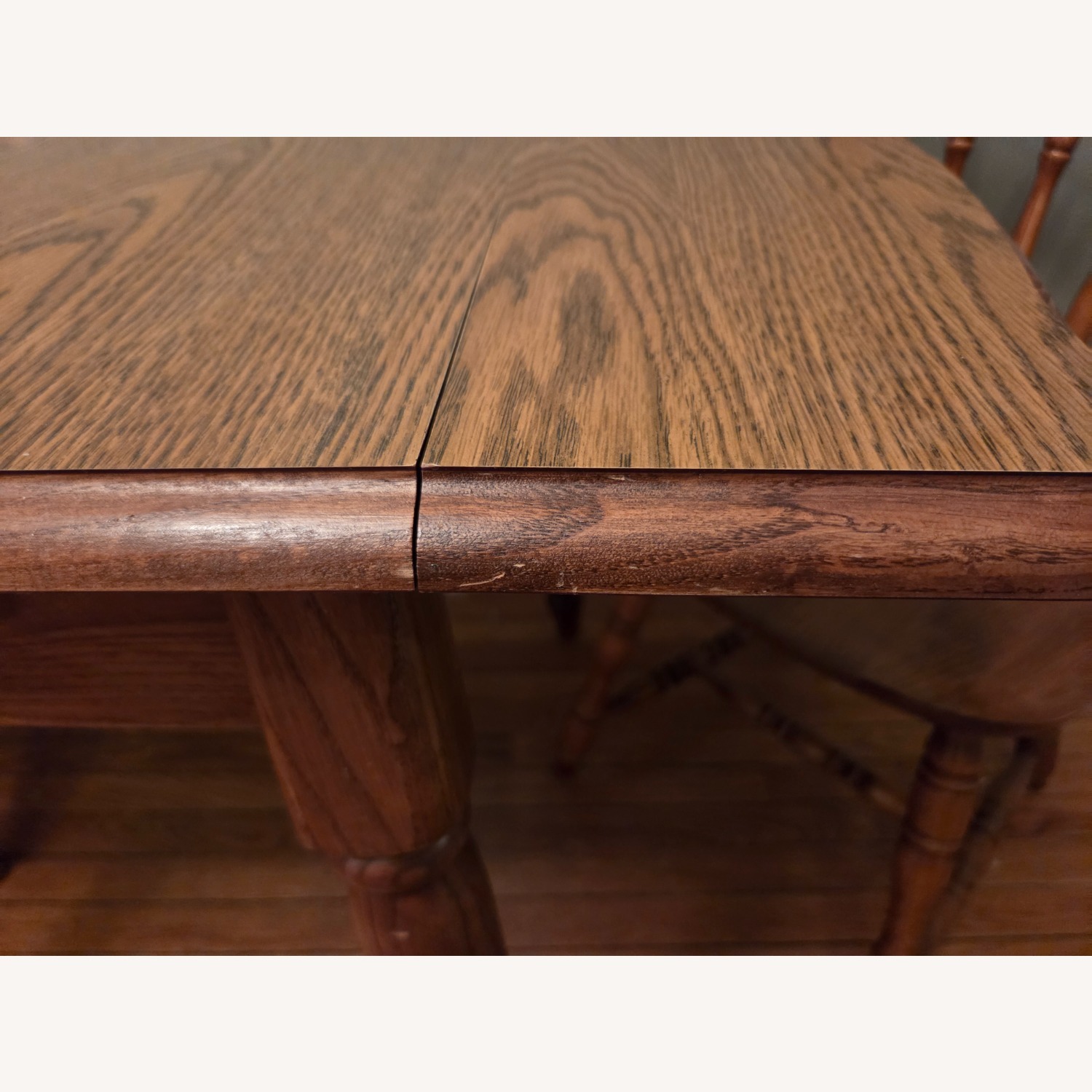 Natural Wood Dining Set 2 Chairs - image-3