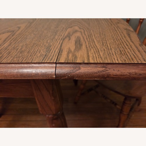 Used Natural Wood Dining Set 2 Chairs for sale on AptDeco