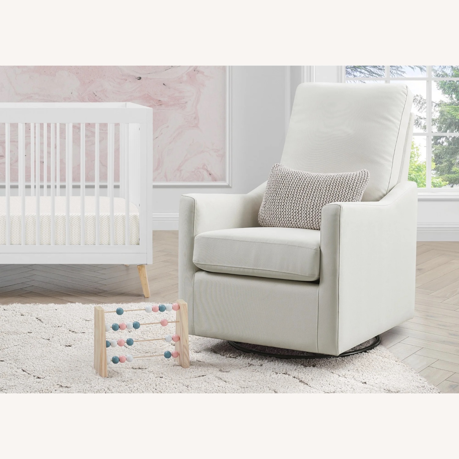Delta Children Adley Nursery Glider Swivel Chair - image-6