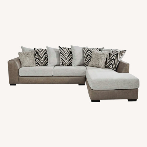 Used Ashley Furniture Natural Novelia 2 Pc Sectional for sale on AptDeco