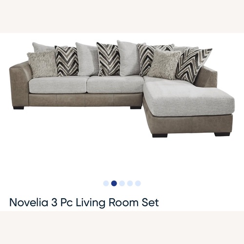 Used Ashley Furniture Natural Novelia 2 Pc Sectional for sale on AptDeco