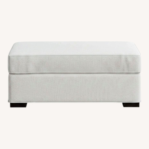 Used Crate & Barrel Axis Storage Ottoman for sale on AptDeco