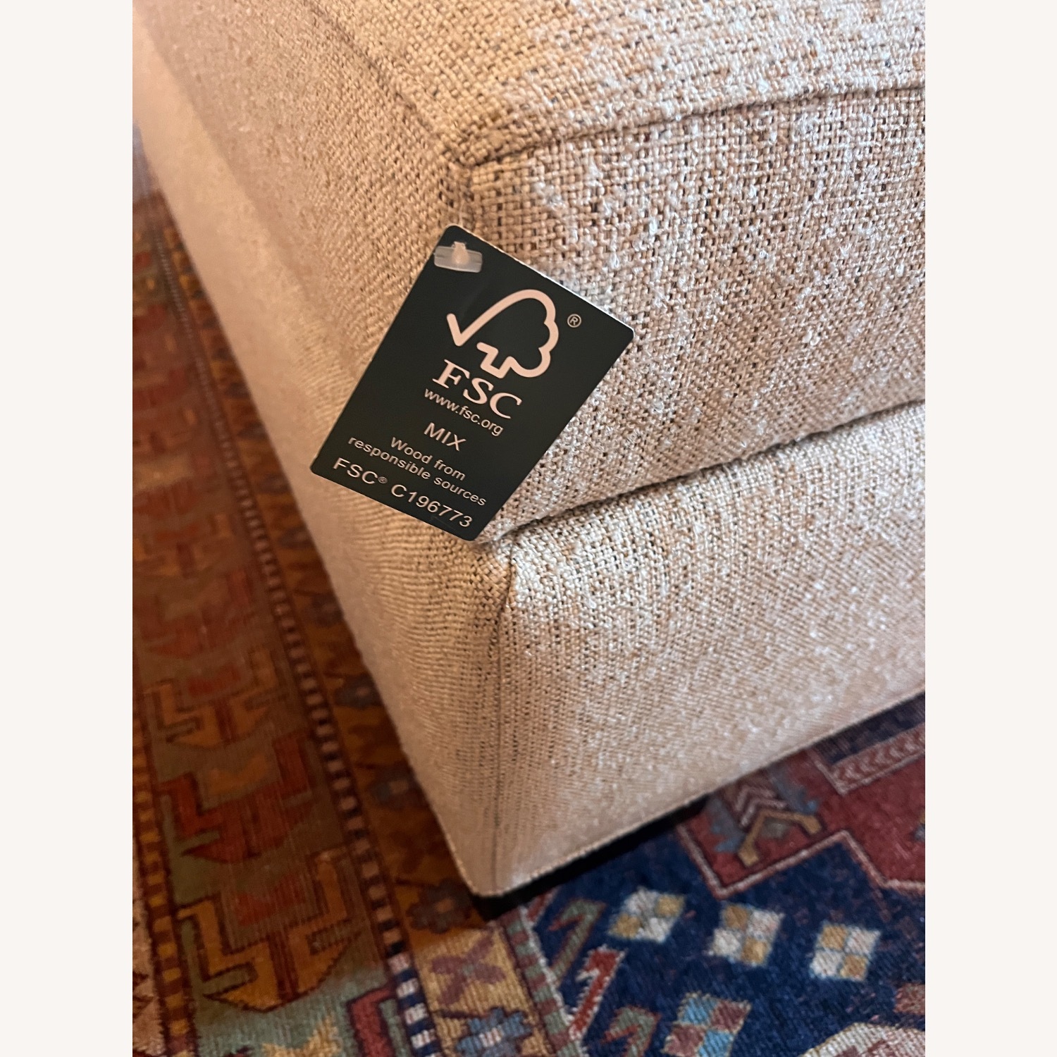 Crate & Barrel Axis Storage Ottoman  - image-3