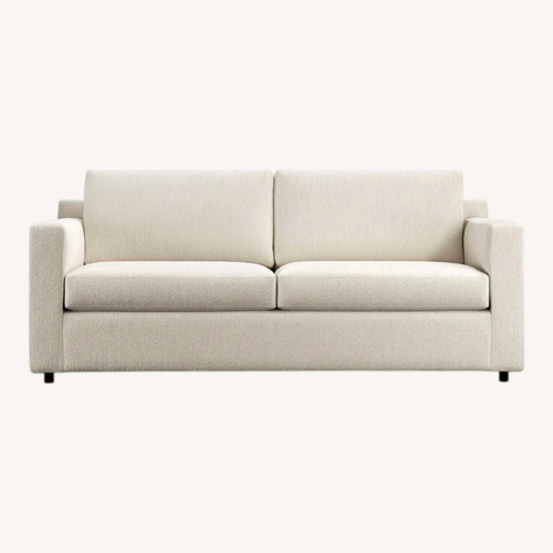 Used Crate & Barrel White Fabric Sleeper Sofa for sale on AptDeco