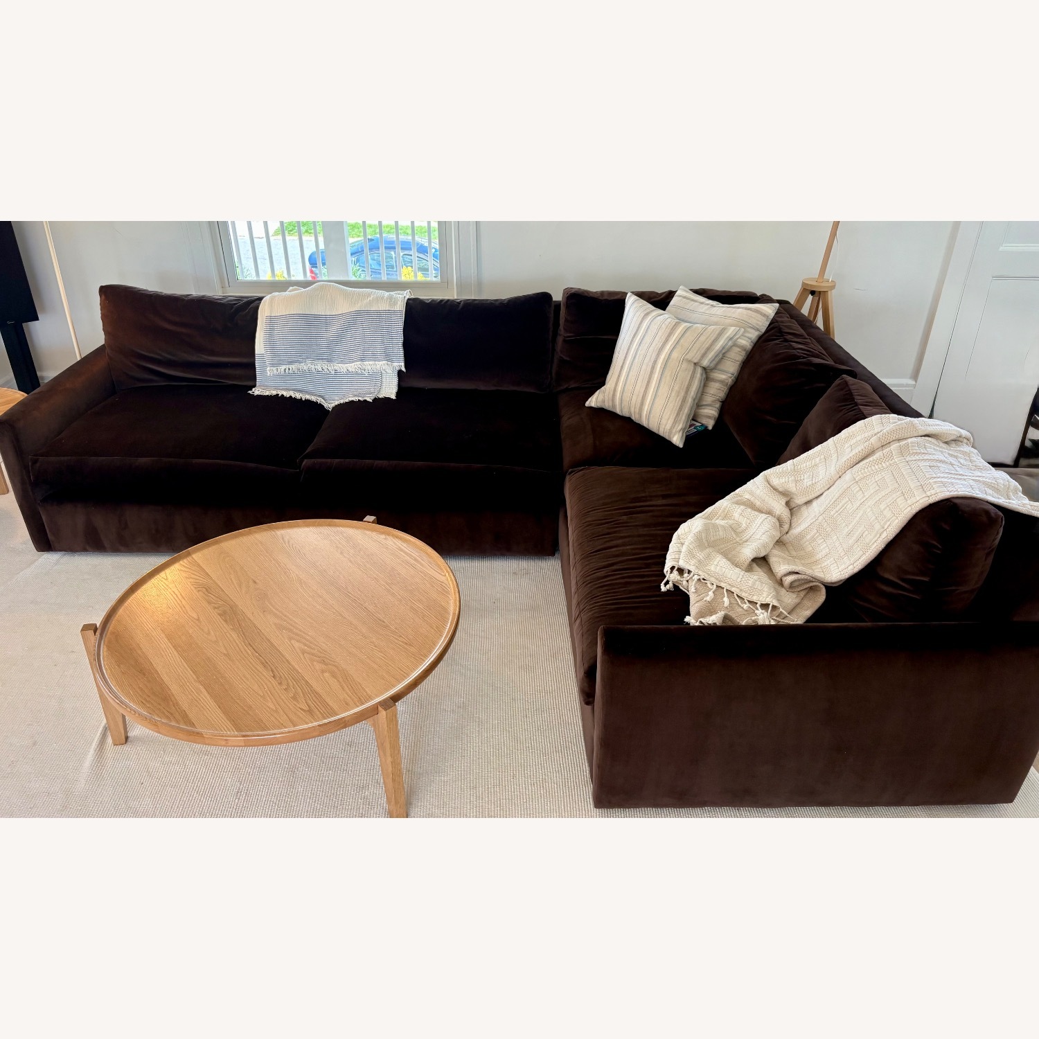 Arhaus Kipton Velvet 2 Piece Sectional - image-3