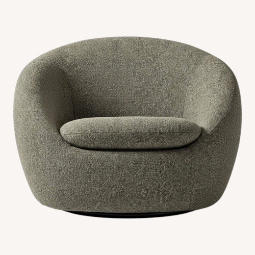 Used West Elm Black Fabric Accent Chair for sale on AptDeco