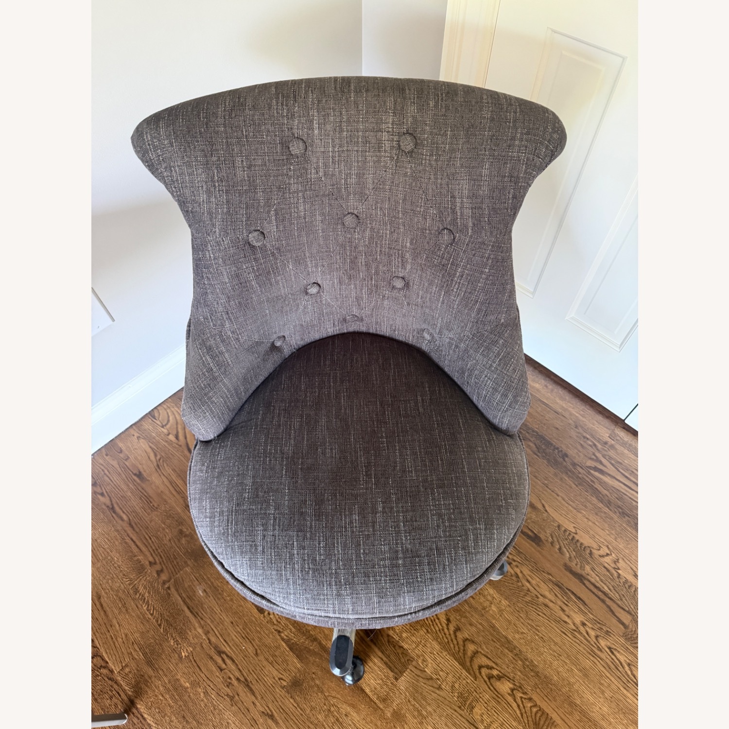 Linon Sinclair Upholstered Swivel Office Chair - image-2