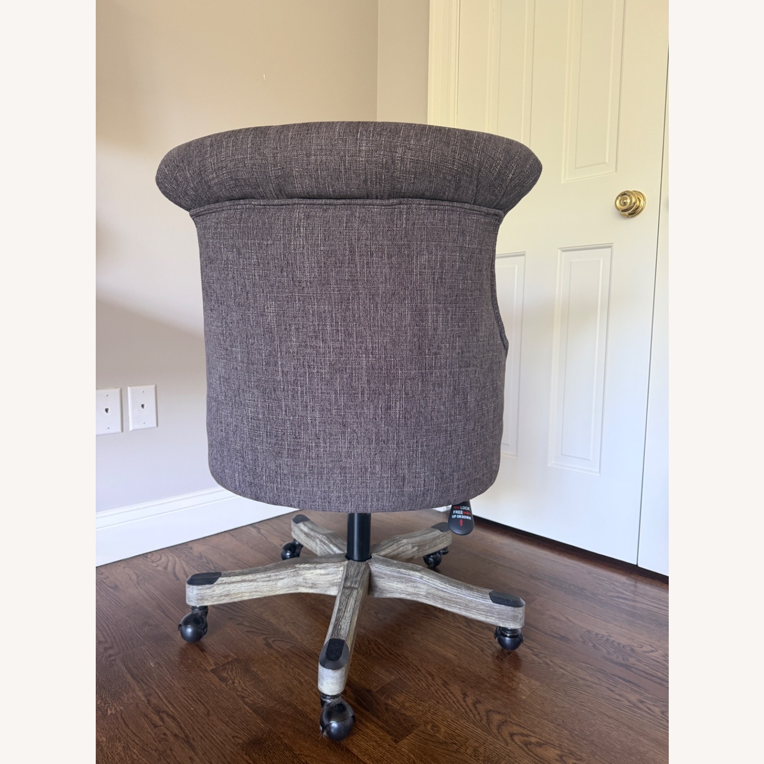 Linon Sinclair Upholstered Swivel Office Chair - image-3