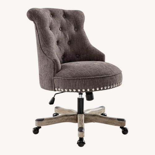Used Linon Sinclair Upholstered Swivel Office Chair for sale on AptDeco