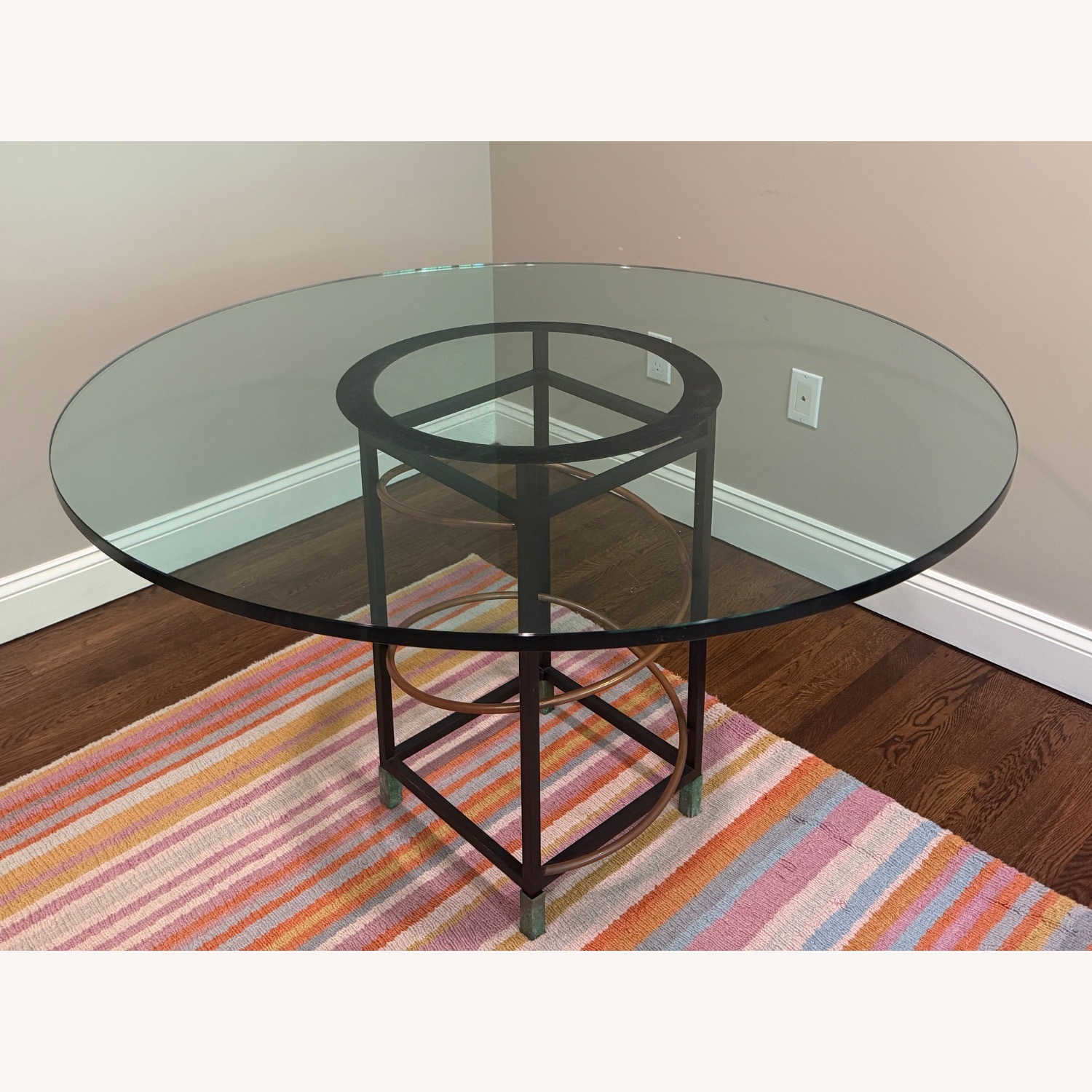 Transparent Glass 48” Round Dining Table - image-1