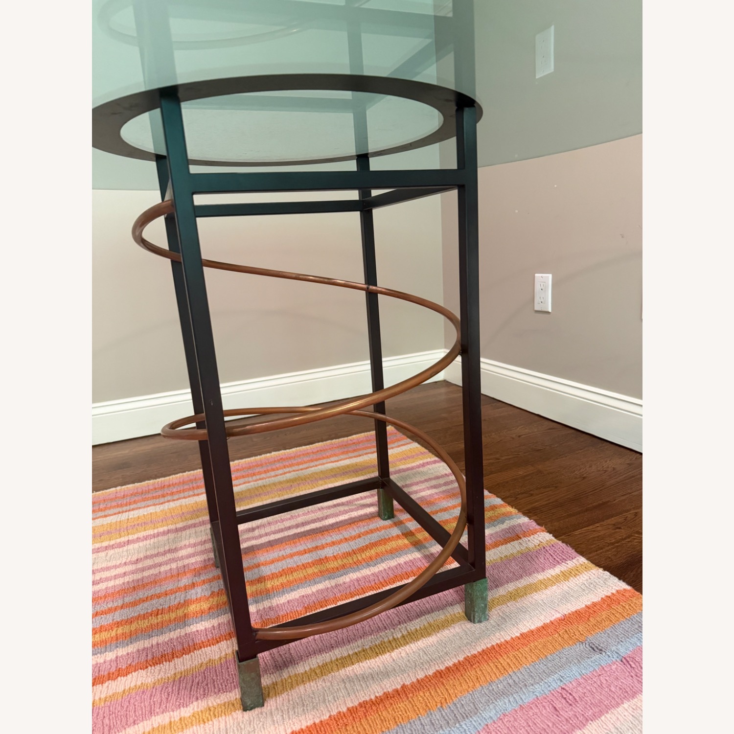 Transparent Glass 48” Round Dining Table - image-2