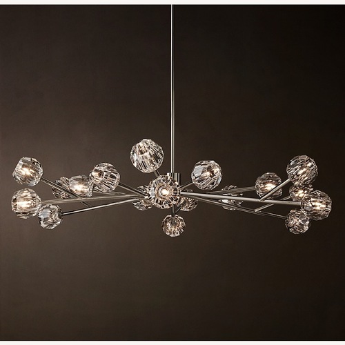 Used Restoration Hardware Boule De Cristal Clear Glass Round Chandelier for sale on AptDeco
