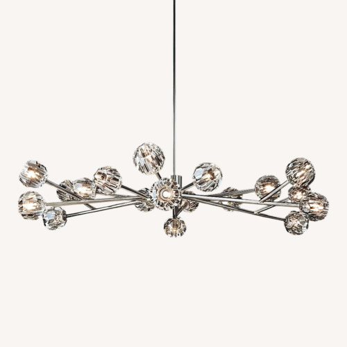 Used Restoration Hardware Boule De Cristal Clear Glass Round Chandelier for sale on AptDeco