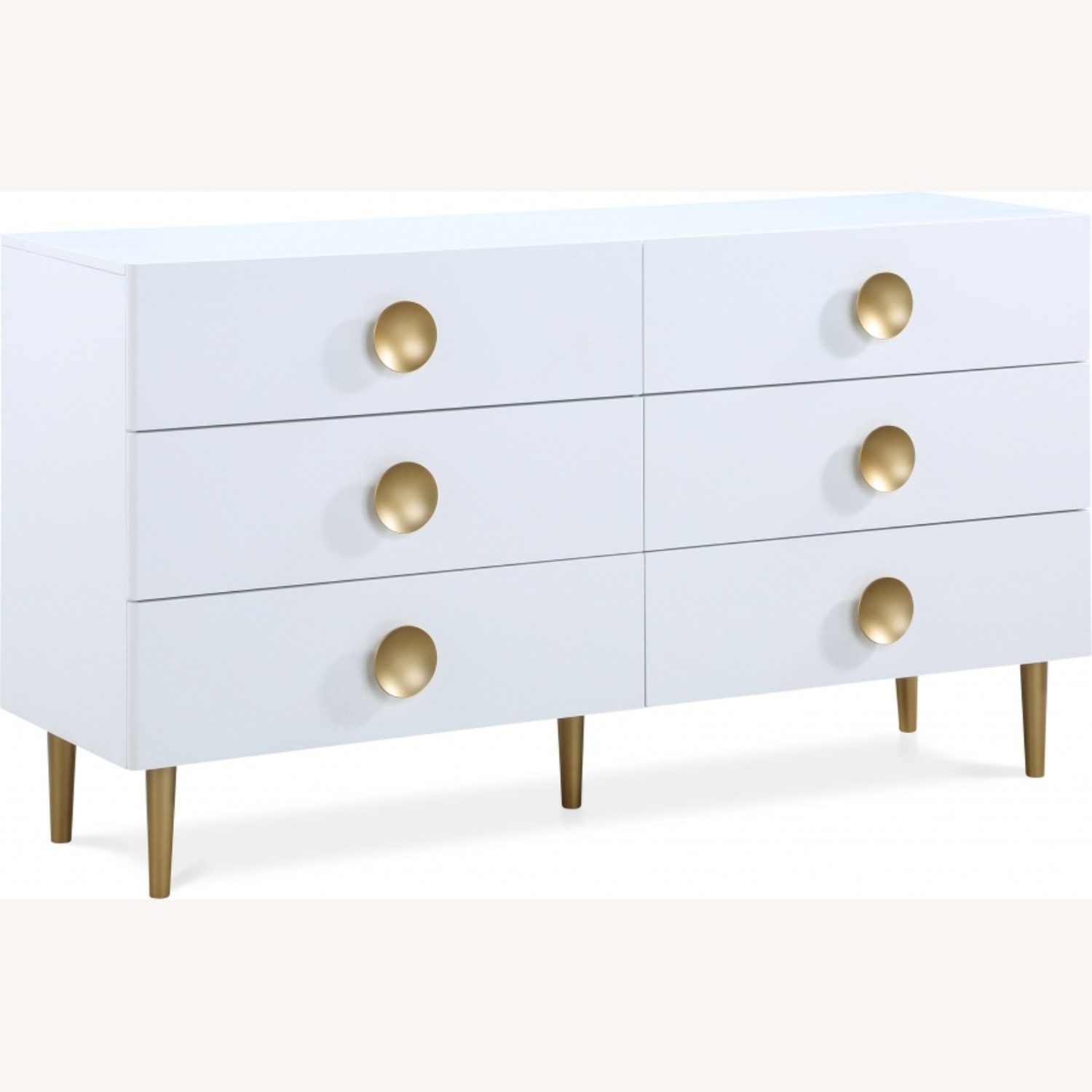 Zayne Wood Veneer White Wood Dresser - image-4