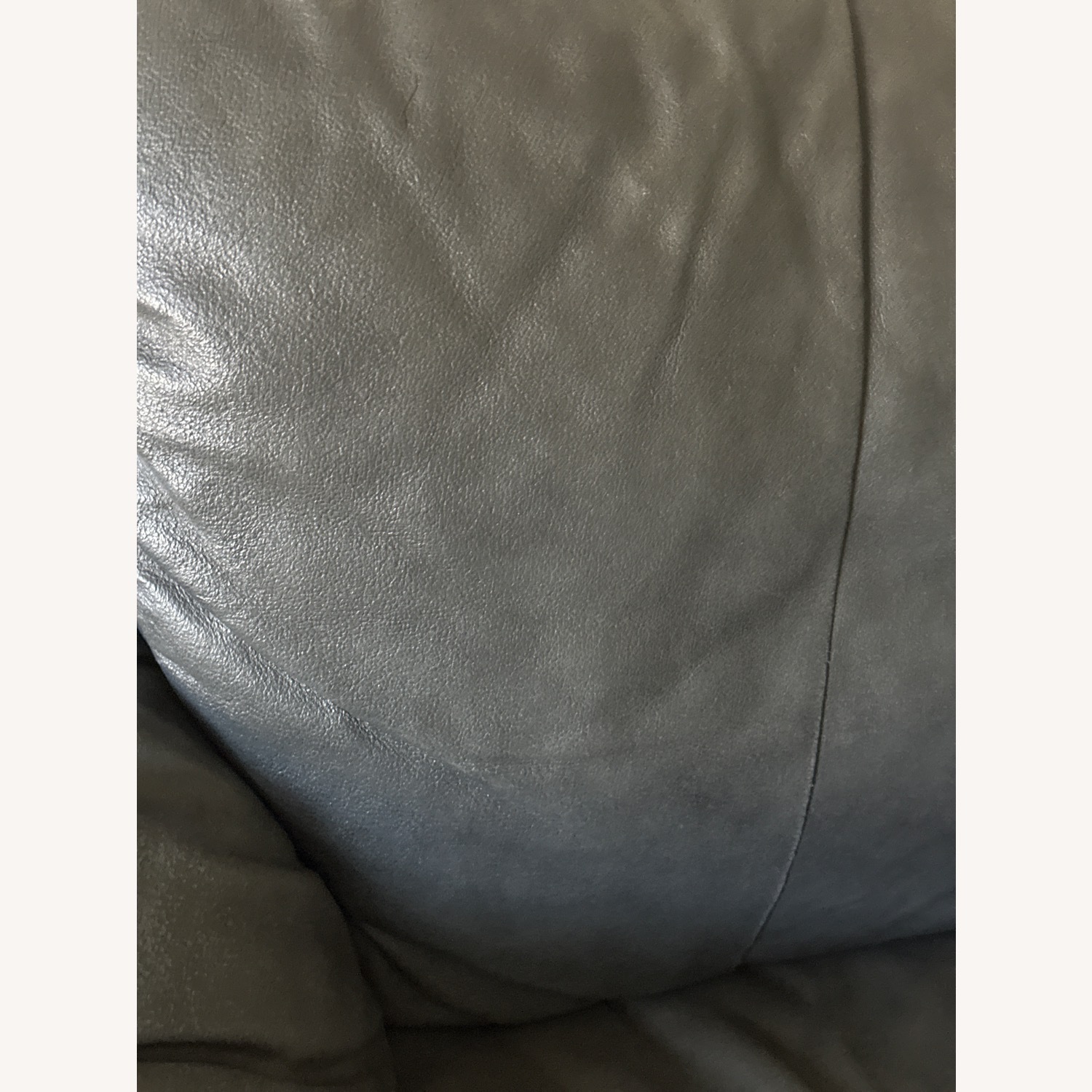 Green Leather 2 Seater Sofa - image-5