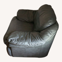 Leather Furniture South Green Leather Loveseat