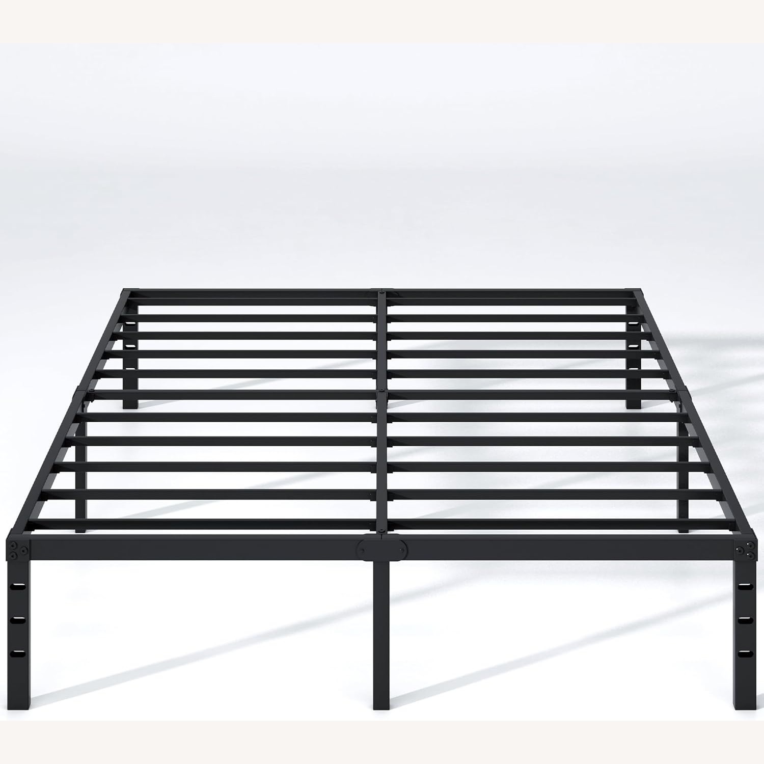Bob's Discount Furniture Black Leather Queen Bed - image-5