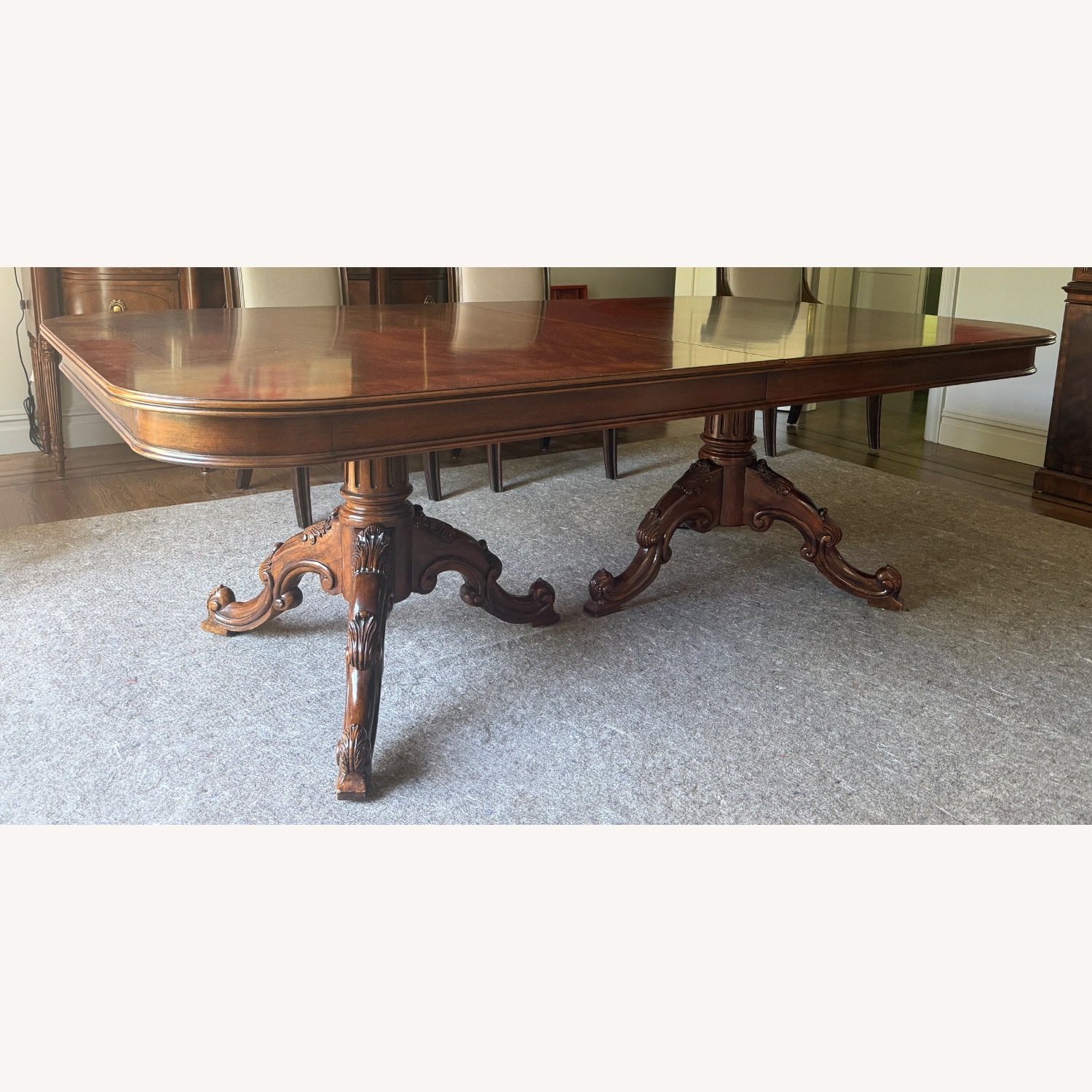 Vintage/Antique Dark Brown Dining Table - image-1