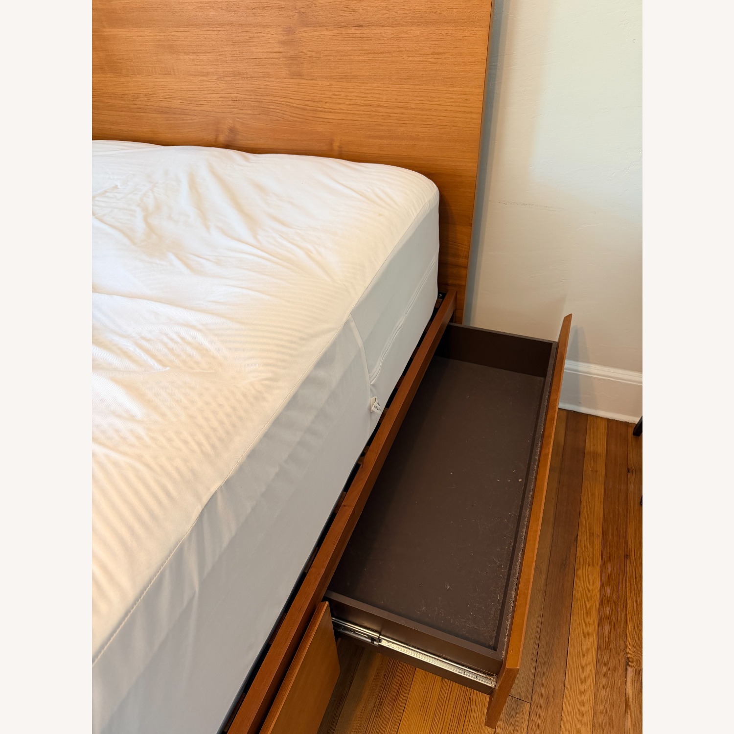 West Elm Nash Wood Queen Bed Frame with Storage - image-4
