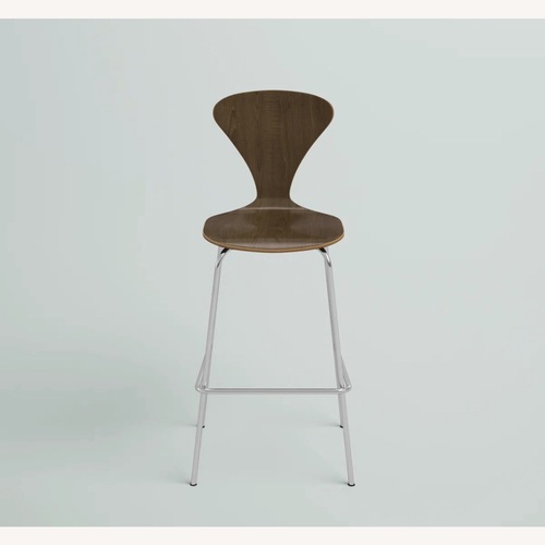 Used 2 Modern Bar Stools in Walnut for sale on AptDeco
