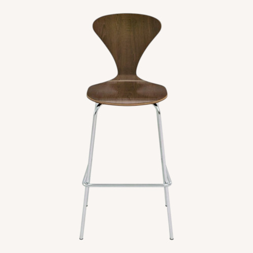 Used 2 Modern Bar Stools in Walnut for sale on AptDeco
