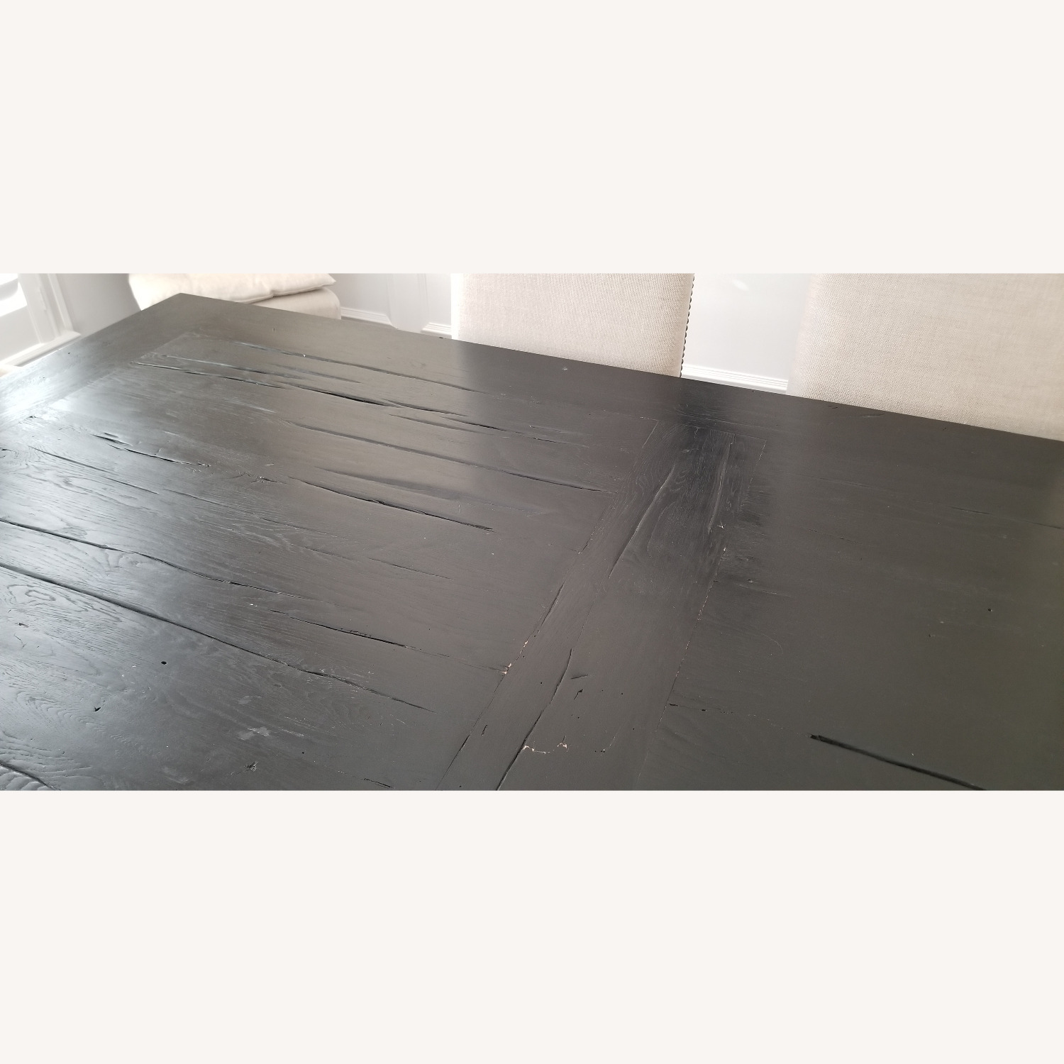 Restoration Hardware Black Wood Dining Set - image-5
