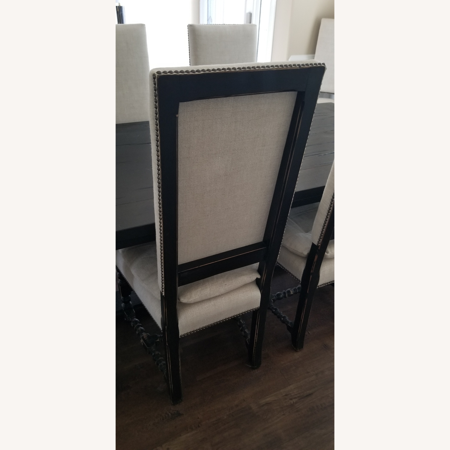 Restoration Hardware Black Wood Dining Set - image-3