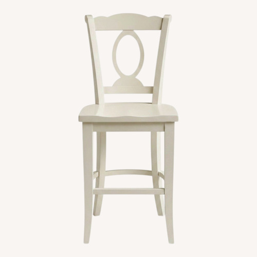 Used Crate & Barrel Vintner White Stools for sale on AptDeco