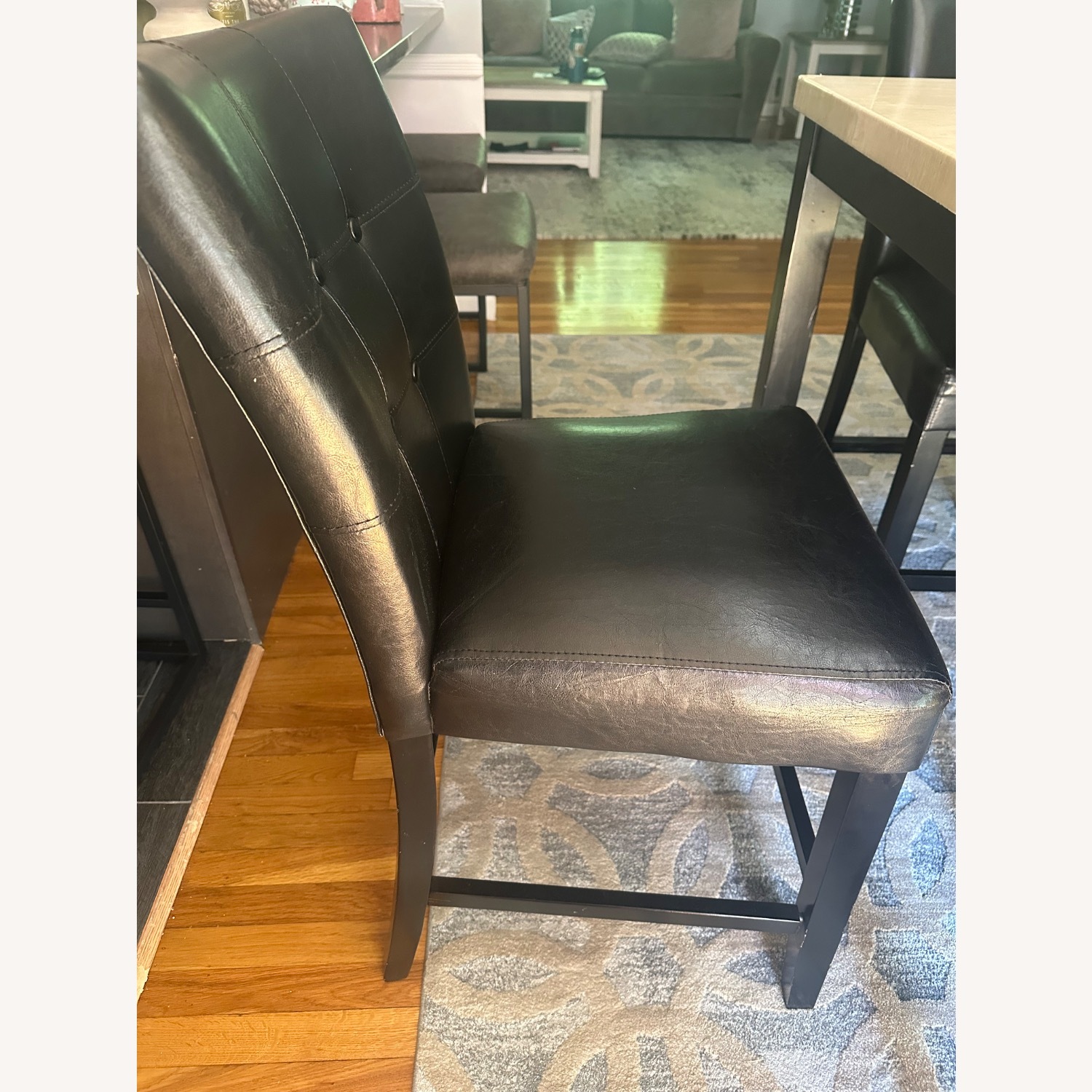 Pub Style Dining Table W/ 6 Pub Chairs  - image-6