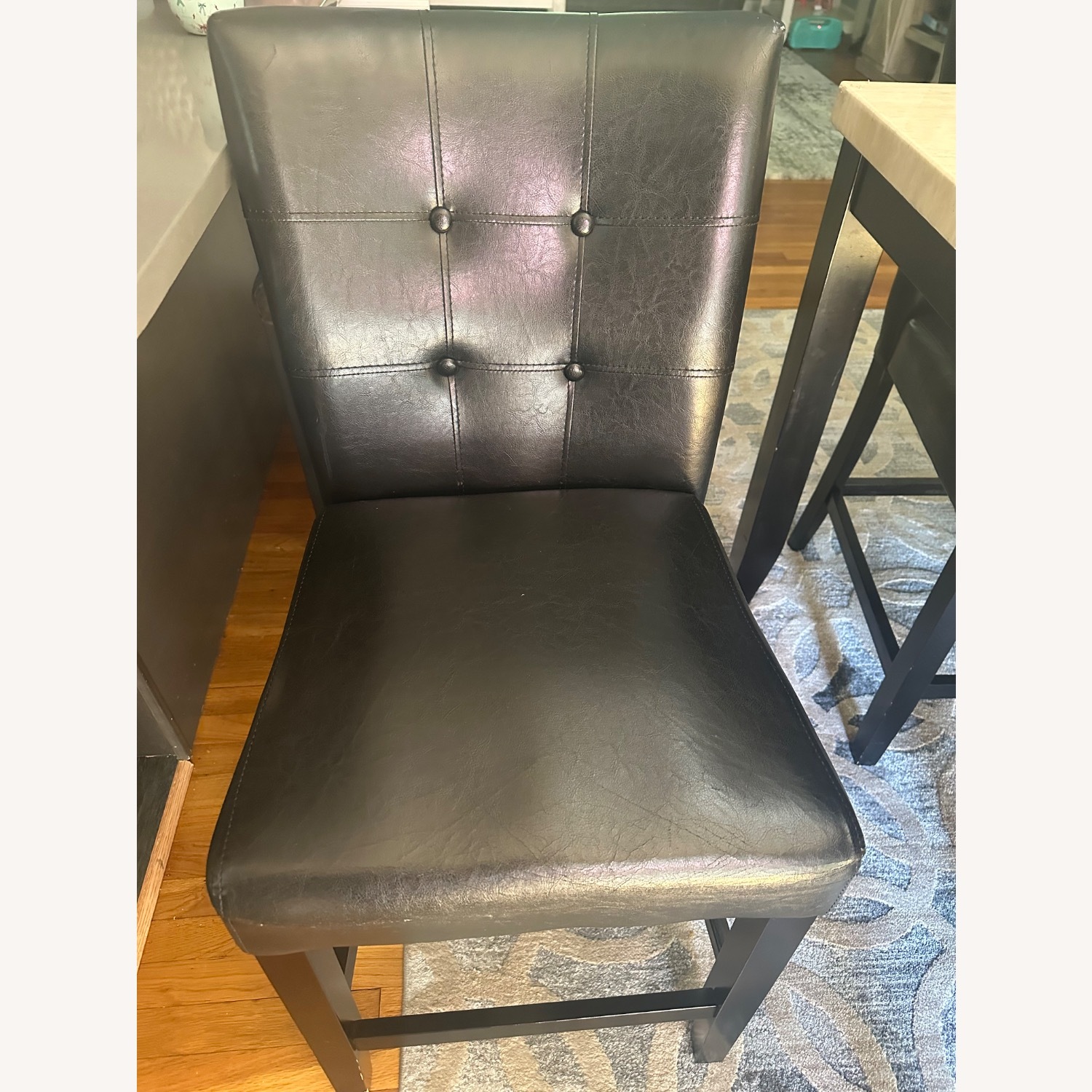 Pub Style Dining Table W/ 6 Pub Chairs  - image-5