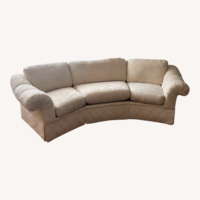 Raymour & Flanigan White 3+ Seater Sofa