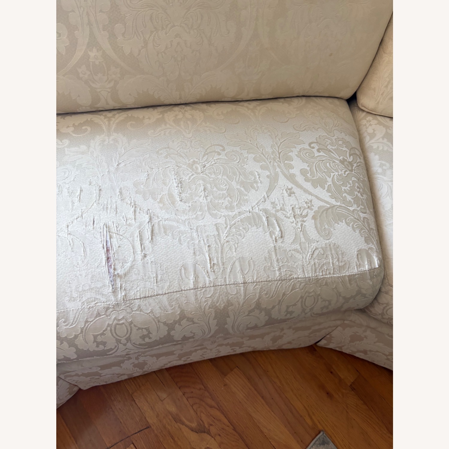 Raymour & Flanigan White 3+ Seater Sofa - image-4