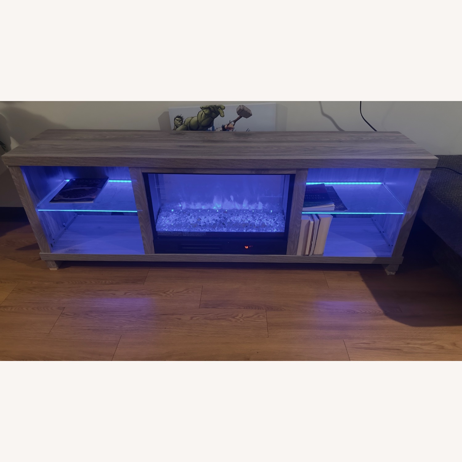 71" LED MEDIA FIREPLACE - image-2