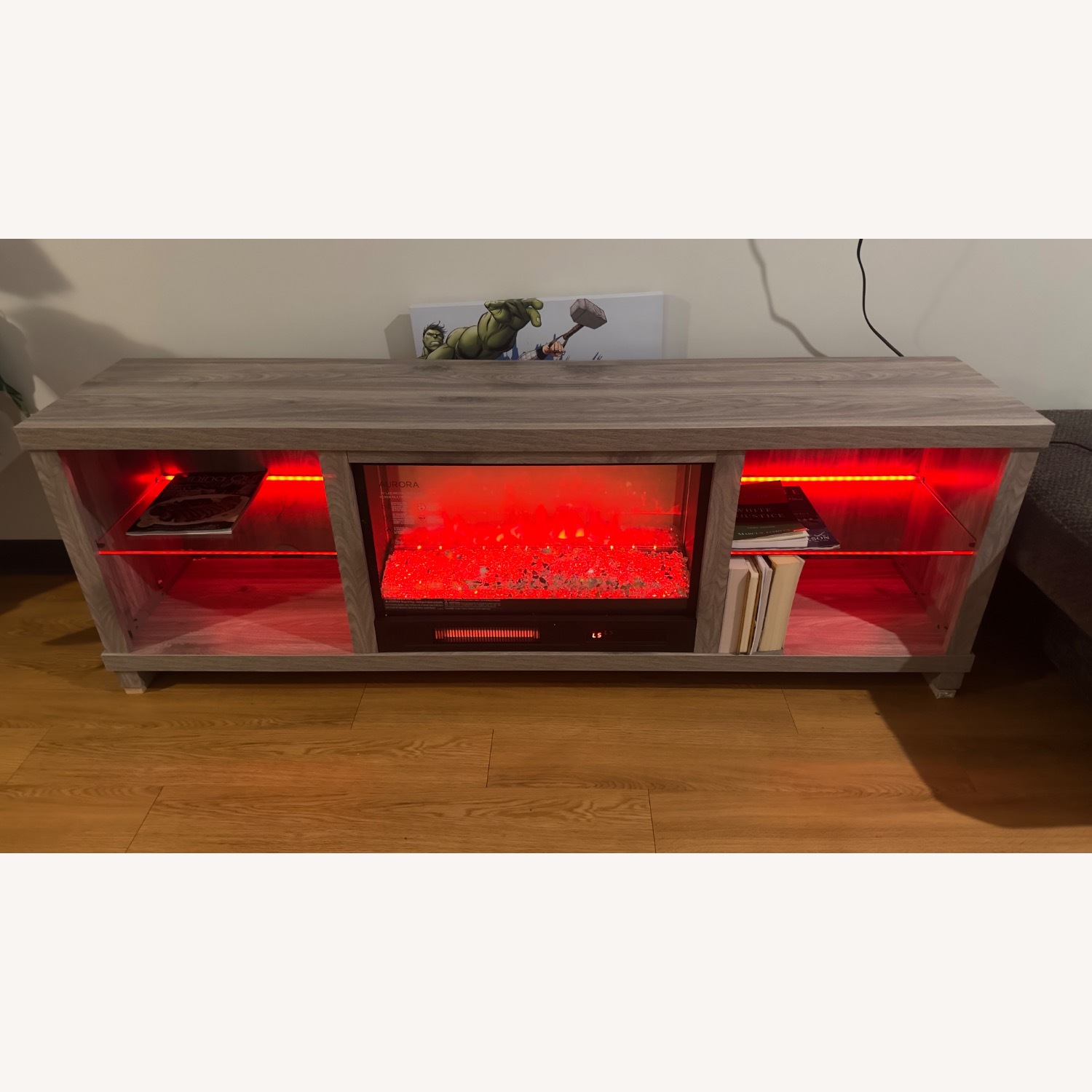 71" LED MEDIA FIREPLACE - image-5