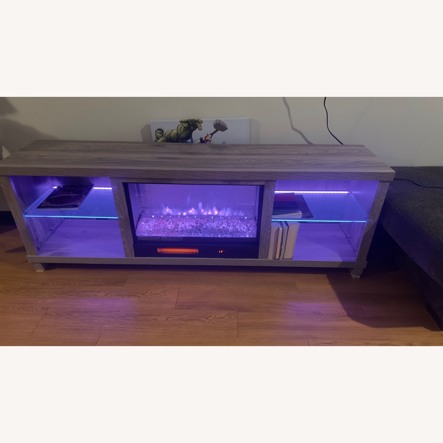 71" LED MEDIA FIREPLACE - image-3