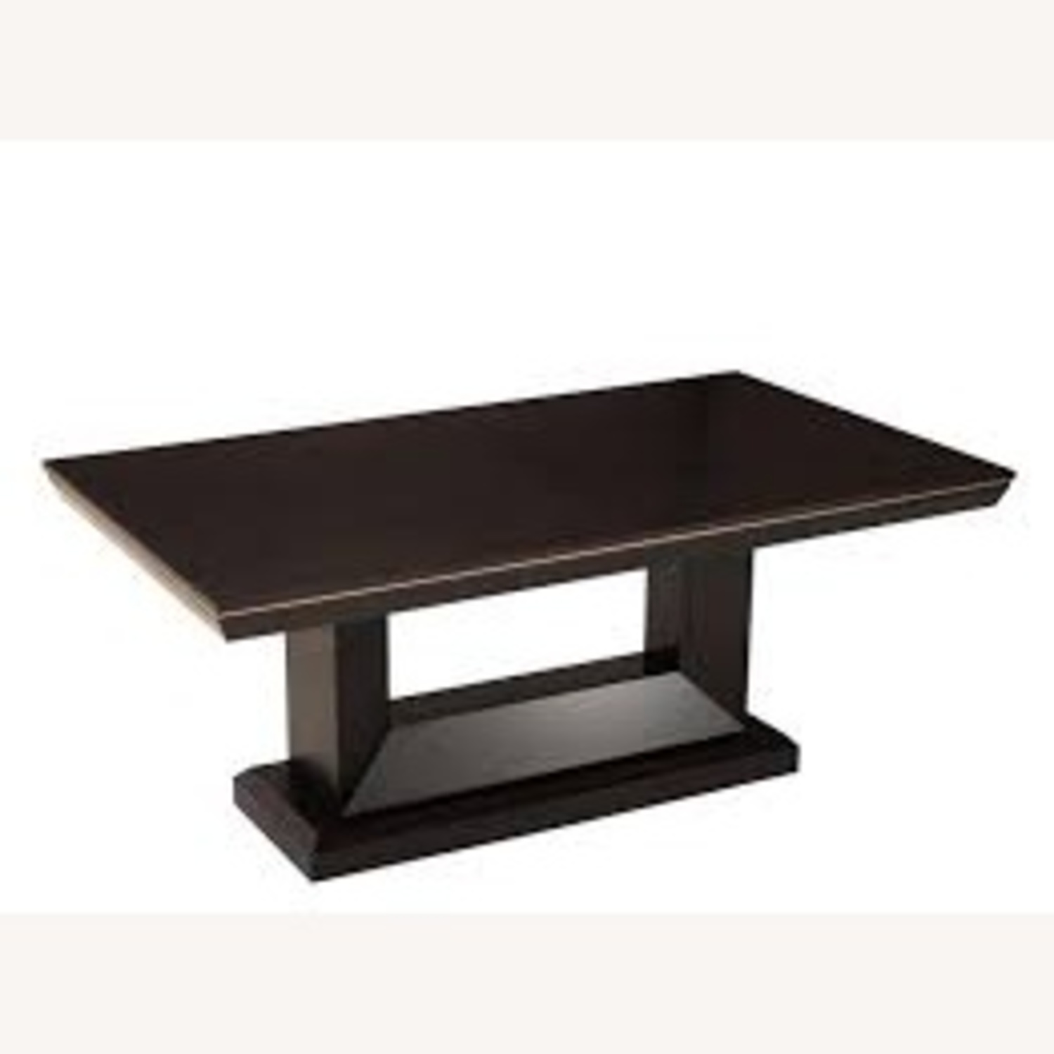 Raymour & Flanigan Callister Dark Brown Wood Dining Table - image-7