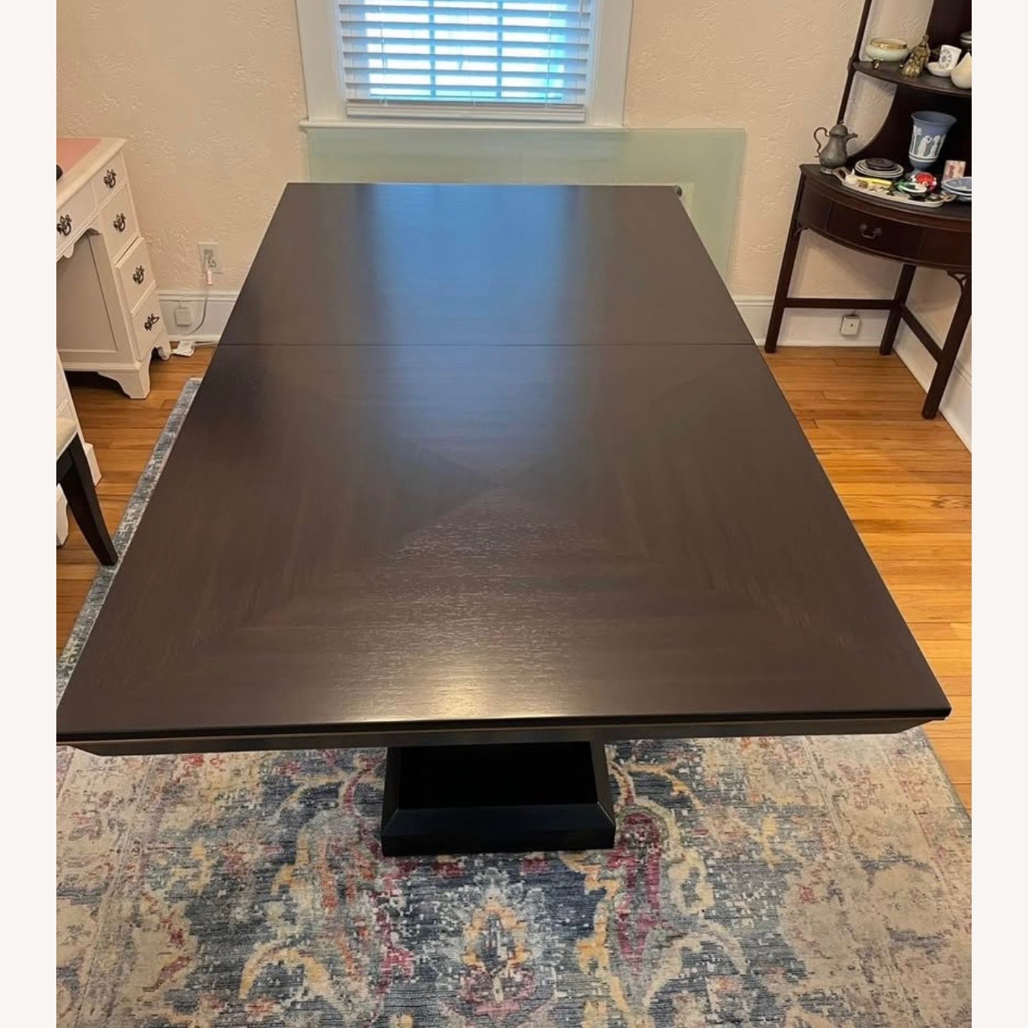 Raymour & Flanigan Callister Dark Brown Wood Dining Table - image-4