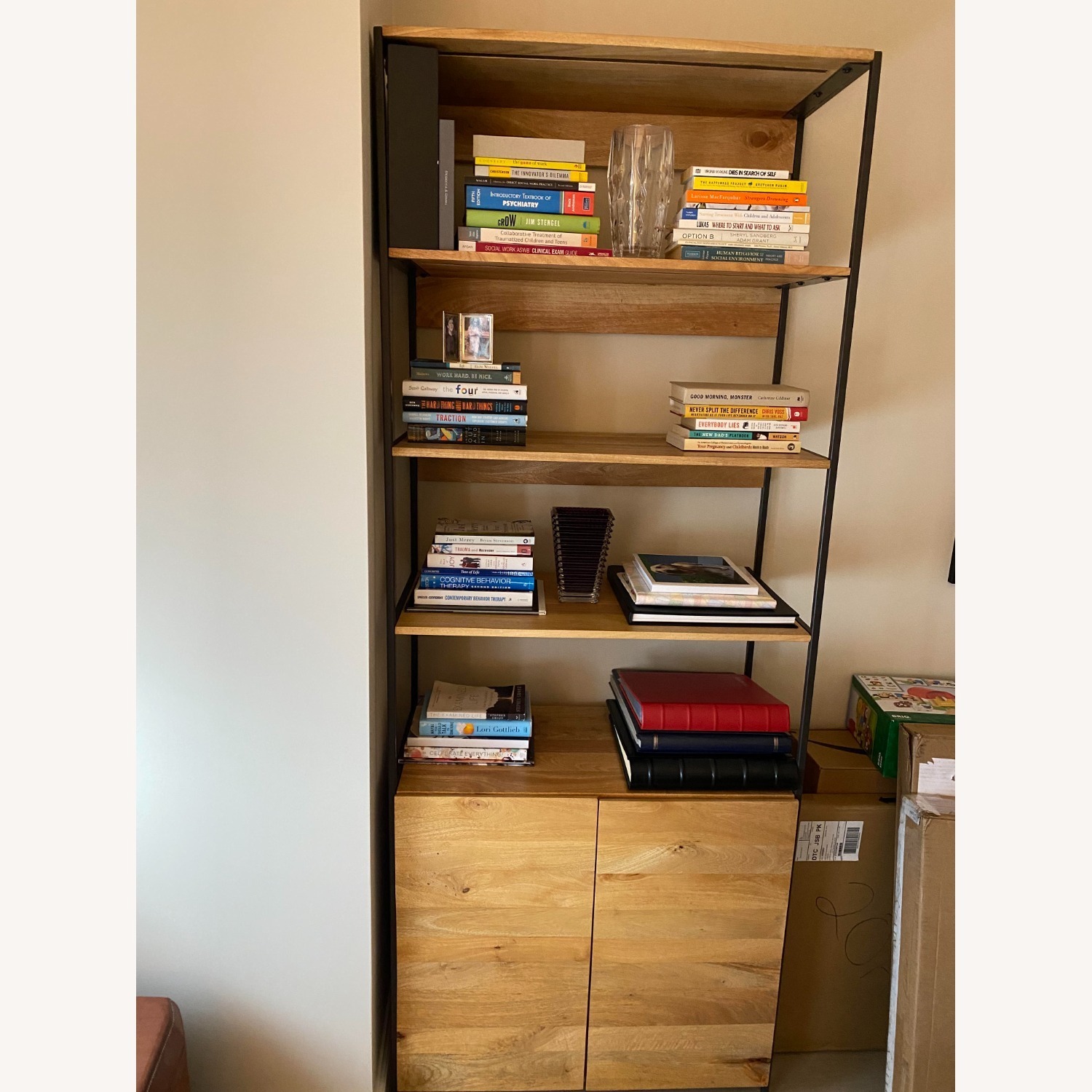 West Elm Industrial Modular Open & Closed Storage - image-1