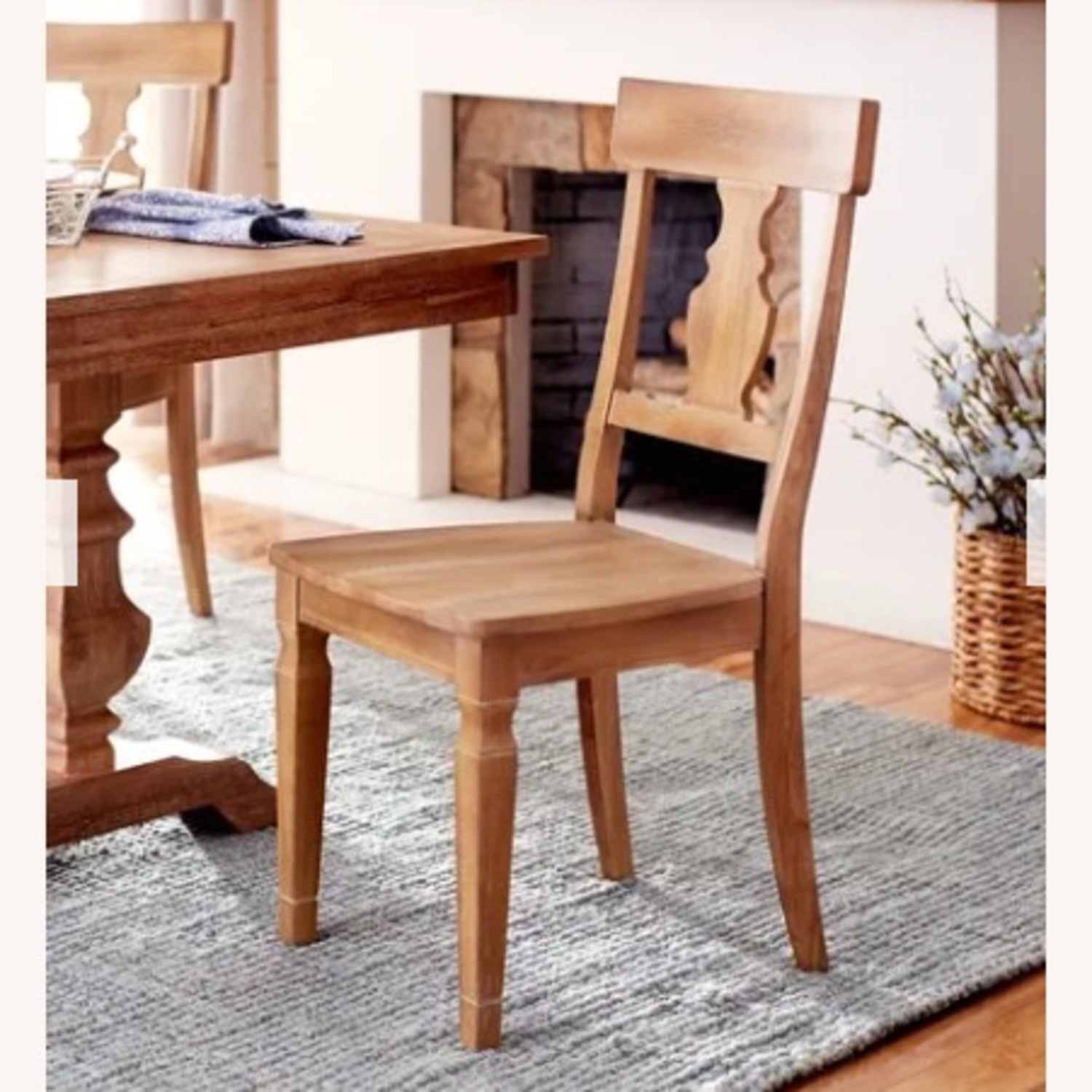 Pier1Natural Stonewash Table Bench & 2 Chairs - image-5