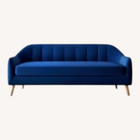 Wayfair Mistana Blue Velvet 3+ Sofa