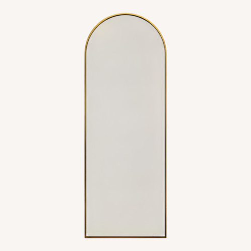 Used Wayfair Gold Mirrored Glass Floor Mirror for sale on AptDeco