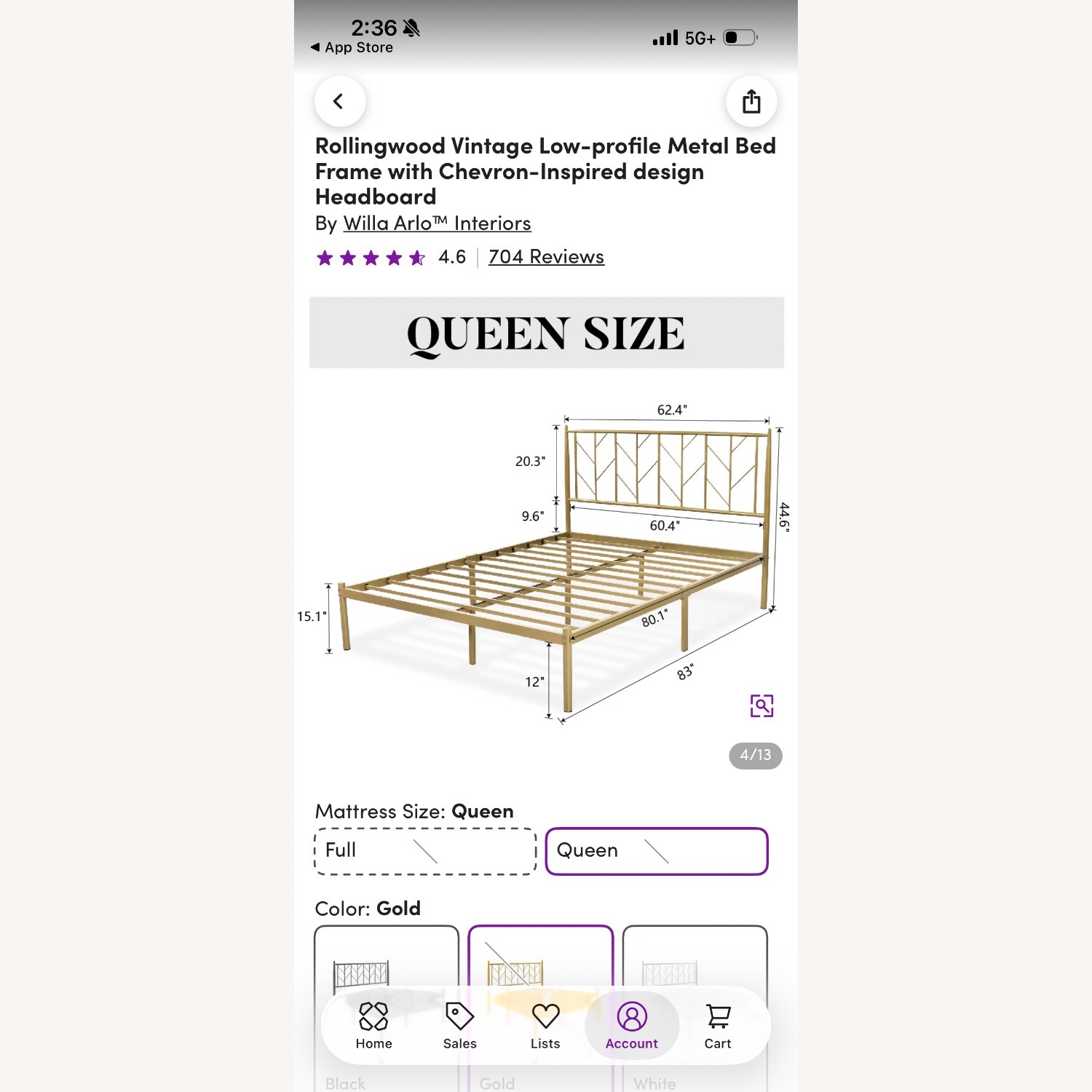 Wayfair Willo Arlo Interiors Bed Frame - image-2